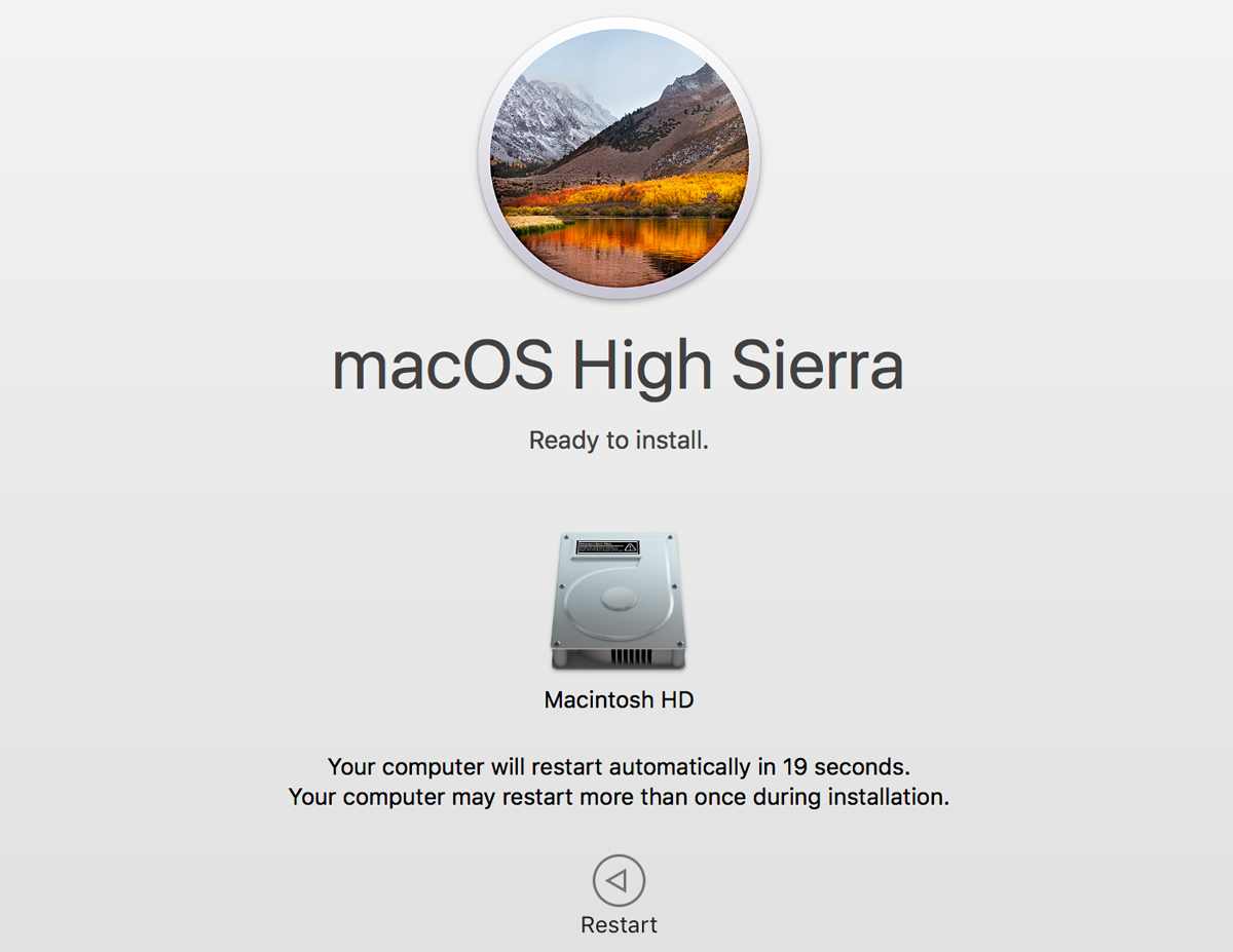 Download mac os high sierra installer without app store